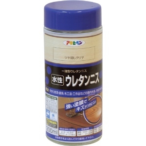 アサヒペン 水性ウレタンニス 300ML つや消しクリヤ 447647