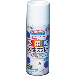 アサヒペン 水性多用途スプレー300ML 白 565013