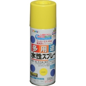 アサヒペン 水性多用途スプレー 300ML イエロー 565082