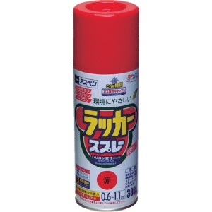 アサヒペン アスペンラッカースプレー300ml 赤 568014