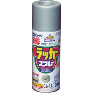 アサヒペン アスペンラッカースプレー300ml 銀 568038