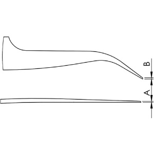 idealtek 耐酸耐磁ステンレスピンセット 120mm 先曲タイプ 耐酸耐磁ステンレスピンセット 120mm 先曲タイプ 7-SA-0-IT 画像2