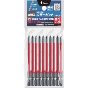 アネックス カラービット 段付+1×100 (1Pk(袋)=10本入) AC-16M-1-100