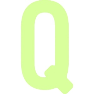 IM 中輝度蓄光カッテイング文字 英字 Q AILUMI50-Q