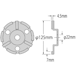 エビ ダイヤモンドカップホイール乾式汎用品 ダブルカップ CDP5-