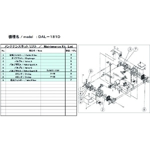 ULVAC DAL-181D用メンテナンスキット DAL-181D