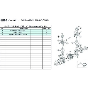 ULVAC DAP-6D/12S用メンテナンスキット DAP-6D/12S