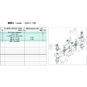 ULVAC DAU-100用メンテナンスキット DAU-100