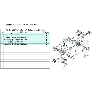 ULVAC DOP-100ST用メンテナンスキット DOP-100ST