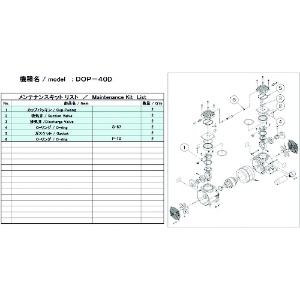 ULVAC DOP-40D用メンテナンスキット DOP-40D