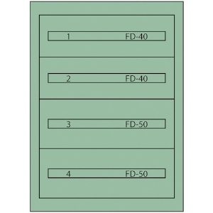 ヴィドマー ファインキャビネットFC-180B(塗装色:グリーン) ファインキャビネットFC-180B(塗装色:グリーン) FC-180B