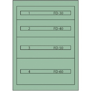 ヴィドマー ファインキャビネットFC-180C(塗装色:グリーン) ファインキャビネットFC-180C(塗装色:グリーン) FC-180C