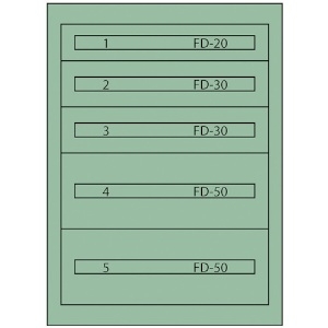 ヴィドマー ファインキャビネットFC-180E(塗装色:グリーン) FC-180E