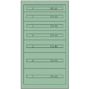 ヴィドマー ファインキャビネットFC-250G(塗装色:グリーン) FC-250G