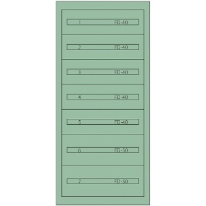 ヴィドマー ファインキャビネットFC-300C(塗装色:グリーン) FC-300C