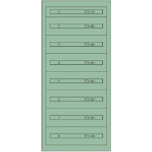 ヴィドマー ファインキャビネットFC-300D(塗装色:グリーン) FC-300D