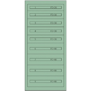 ヴィドマー ファインキャビネットFC-300I(塗装色:グリーン) FC-300I