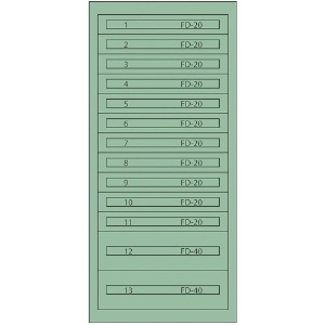 ヴィドマー ファインキャビネットFC-300R(塗装色:グリーン) FC-300R