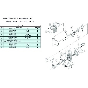 ULVAC G-100S/101S用メンテナンスキットA G-100S/101S