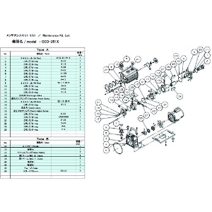 ULVAC GCD-201X用メンテナンスキットA GCD-201X