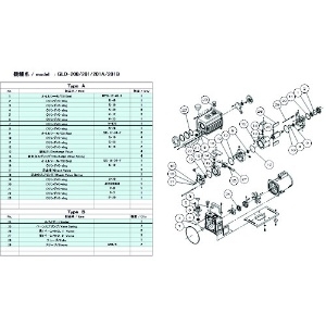 ULVAC GLD-200/201/201A/201B用メンテナンスキットB GLD-201A/201B