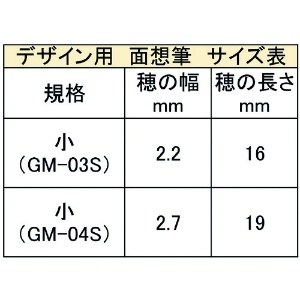 あかしや 面想筆 中 面想筆 中 GM-04S 画像2