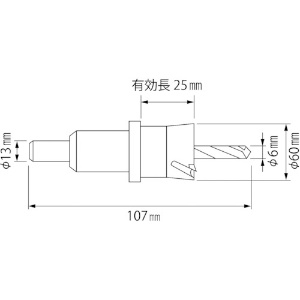 HO60G (エビ)｜穴あけ工具｜プロツール｜電材堂【公式】