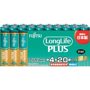 富士通 【販売終了】アルカリ乾電池単4 Long Life Plus 20個パック LR03LP(20S)