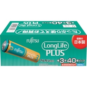 富士通 【販売終了】アルカリ乾電池単3 Long Life Plus 40個パック LR6LP(40S)