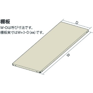 IRIS 軽量ラック100 棚板 W1800*D450 LTA1845