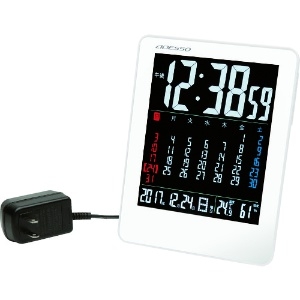 ADESSO 【生産完了品】カラーカレンダー電波時計 NA-929