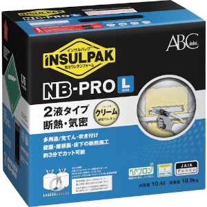 ABC 簡易型発泡ウレタンフォーム 2液タイプ インサルパックNB-PRO/L(ノンフロンボンベタイプ)10.4L 簡易型発泡ウレタンフォーム 2液タイプ インサルパックNB-PRO/L(ノンフロンボンベタイプ)10.4L NBL 画像2