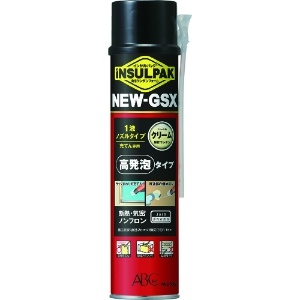 ABC 簡易型発泡ウレタンフォーム 1液ノズルタイプ インサルパック NEW-GSX 630ml フォーム色:クリーム 簡易型発泡ウレタンフォーム 1液ノズルタイプ インサルパック NEW-GSX 630ml フォーム色:クリーム NGSX