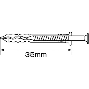 エビ まとめ買い ネイルプラグ(800本入) 5X35mm まとめ買い ネイルプラグ(800本入) 5X35mm NP535T 画像3