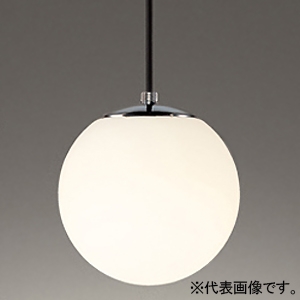 LEDペンダントライト 高演色LED 白熱灯器具100W相当 LED電球一般形 口金E26 電球色〜昼光色 Bluetooth®調光・調色 直付専用  コード収納フレンジ付 クロームメッキ OP252674BR