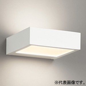 オーデリック LEDブラケットライト ≪FLAT PLATE≫ 高演色LED 導光式 上下配光タイプ 白熱灯器具100W相当 LED一体型 電球色 非調光タイプ 壁面取付専用 オフホワイト OB255256R