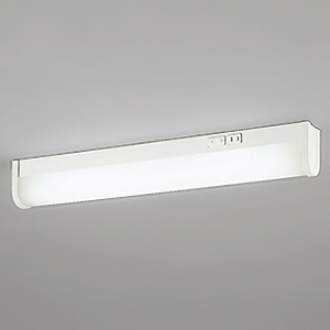 LEDキッチンライト 高演色LED FL20W相当 直管形LED 口金G13 昼白色 非調光タイプ 壁面・棚下面取付兼用 対面キッチン対応型  スイッチ・コンセント付 OB555105R