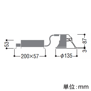 コイズミ照明 LEDベースダウンライト M形 2500lmクラス FHT32W×2相当 埋込穴φ125mm 配光角50° 非調光 昼白色 シルバーコーン・白色枠 LEDベースダウンライト M形 2500lmクラス FHT32W×2相当 埋込穴φ125mm 配光角50° 非調光 昼白色 シルバーコーン・白色枠 AD52916 画像2