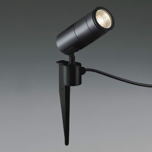 LED一体型エクステリアスポットライト 防雨型 スパイクタイプ 1000lmクラス JR12V50W相当 配光角30° 調光 電球色 黒  XU49178L