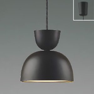 コイズミ照明 LEDペンダントライト 《earthy pendant》 引掛シーリングタイプ 白熱球60W相当 非調光 温白色 ランプ付 チャコールブラウン AP54179