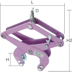 スーパー コンクリート二次製品用吊クランプ(カム式) 容量:500kg コンクリート二次製品用吊クランプ(カム式) 容量:500kg CGC-500 画像2