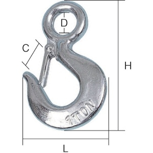 HHH ステンレスアイフックラッチ付 0.5t ELS05