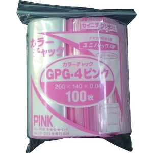 セイニチ ユニパック GP G‐4 カラーチャック ピンク GP