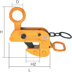 スーパー 横吊クランプ(ロックハンドル式) 横吊クランプ(ロックハンドル式) HLC3H 画像2