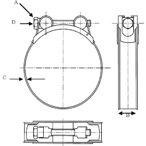 JUBILEE スーパークランプ 取付径86-91mm (2個入) スーパークランプ 取付径86-91mm (2個入) JSC091MS 画像2