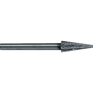 スーパー スーパー超硬バー オール超硬 円錐型(シングルカット)角度:16° 刃径:5.0mm 軸径:3.0mm SB5D12S