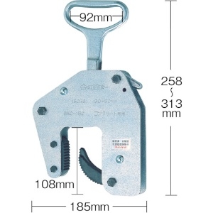 スーパー コンクリート二次製品用吊クランプ(ハンドタイプ)容量:150kg クランプ範囲:30〜60mm SKC150