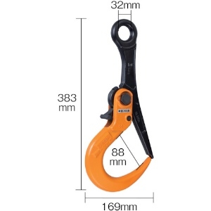 スーパー スーパーロックフック 開閉ロック式 容量:3ton H:383mm SLH3A