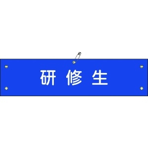 日本緑十字社 ビニール製腕章 研修生 腕章-50A 90×360mm 軟質エンビ 139150