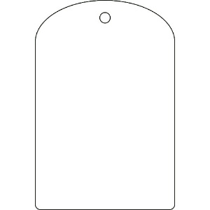 日本緑十字社 バルブ開閉札 白無地タイプ 特15-300 60×40mm 10枚組 PET 164040